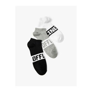 Koton 3-Piece Booties Socks Set Motto Printed Multi Color