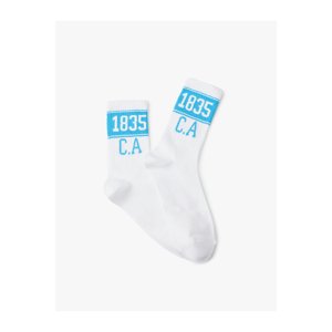 Koton College Socks Motto Patterned