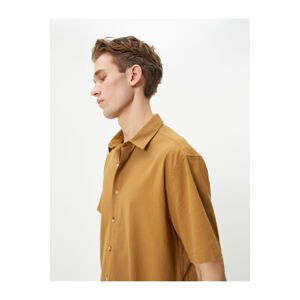 Koton Summer Shirt Short Sleeve Classic Collar Buttoned