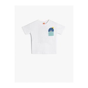 Koton T-Shirt Short Sleeve Crew Neck Printed Cotton