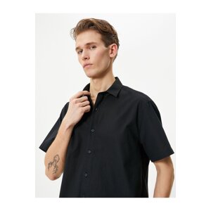 Koton Summer Shirt Short Sleeve Classic Collar Buttoned