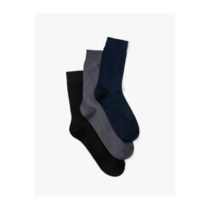 Koton 3-Piece Set of Socks, Multicolored