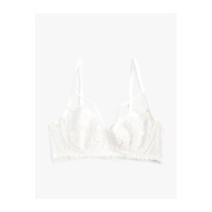 Koton Unpadded Bra Underwire Lace Piping Detailed