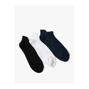Koton Basic Set of 3 Booties and Socks, Multicolored