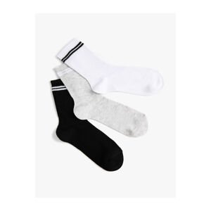Koton Striped Socks Set Cotton Blended