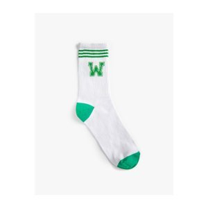 Koton College Socks Embroidery Detailed