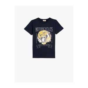 Koton Tiger T-Shirt Short Sleeve Crew Neck Cotton