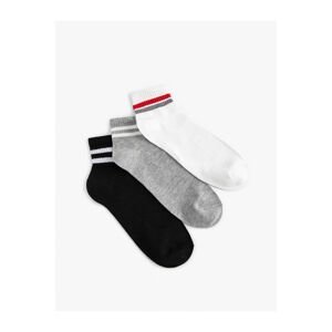 Koton 3-Piece Striped Booties Socks Set