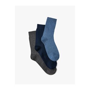 Koton 3-Piece Set of Socks, Multicolored