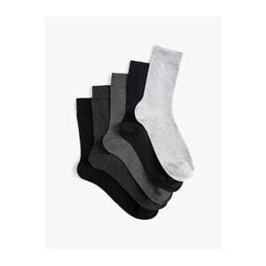 Koton Basic Set of 5 Socks, Multicolored