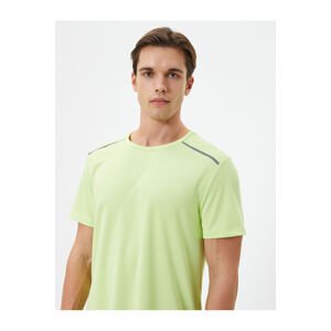 Koton Sports T-Shirt with Stripe Print Crew Neck Short Sleeved