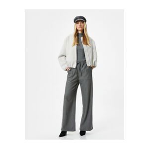 Koton Şahika Ercümen X Cotton - Laced Waist Wide Leg Trousers