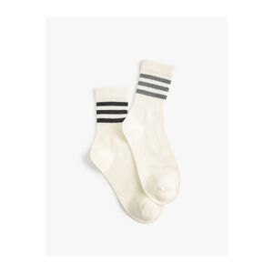 Koton 2-Piece College Socks Set with Stripe Detail