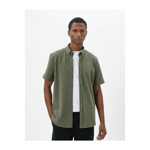 Koton Summer Shirt Short Sleeve Classic Collar Buttoned