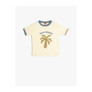 Koton Palm T-Shirt Short Sleeve Crew Neck Cotton