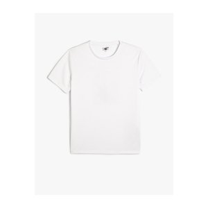 Koton Back Printed Sports T-Shirt Crew Neck Short Sleeve