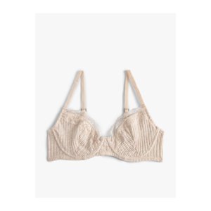 Koton Underwire Seamless Bra with Lace Detail