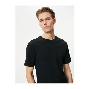 Koton Ribbed T-Shirt Textured Crew Neck Short Sleeve Cotton