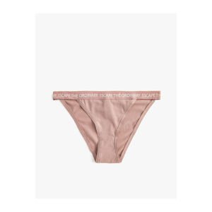 Koton Basic Brazilian Briefs Motto Printed Cotton