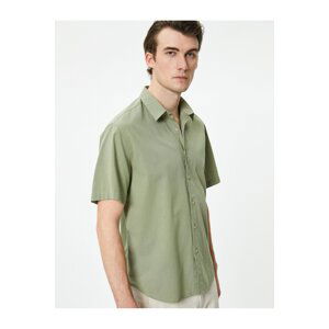 Koton Summer Shirt Short Sleeve Classic Collar Buttoned