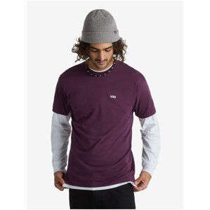 Dark purple men's T-shirt VANS Left Chest Logo - Men's