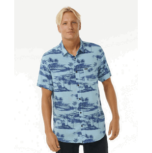 Košile Rip Curl PARTY PACK S/S SHIRT Dusty Blue