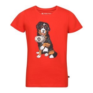 Children's cotton T-shirt ALPINE PRO SMALLO flame scarlet variant pa