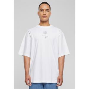 Men's T-shirt Spring Rose Huge - white