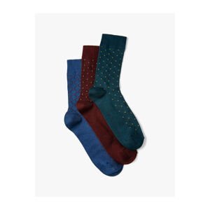 Koton 3-Piece Socks Set Geometric Patterned Multi Color