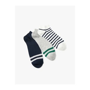 Koton Striped 3-Pack Booties Socks Set Multicolor