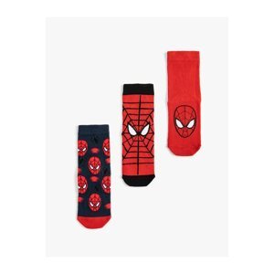 Koton 3-Piece Spider-Man Printed Socks Set Licensed