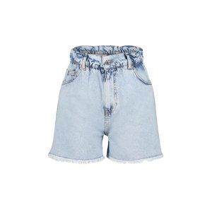 Trendyol Light Blue Elastic Waist Denim Shorts & Bermuda