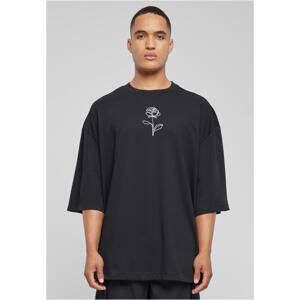 Men's T-shirt Spring Rose Huge - black