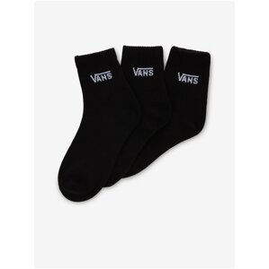 Set of three pairs of women's socks in black VANS Classic Half Crew - Women