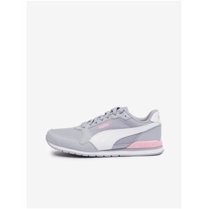 Puma ST Runne Light Grey Women's Suede Detailing Sneakers - Ladies