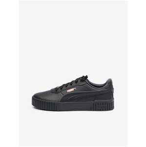 Black Women's Leather Sneakers Puma Carina 2.0 Lux - Women