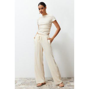 Trendyol Premium Stone Wide Leg Trousers