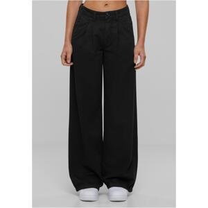 Women's Organic Pleated Pants - Black