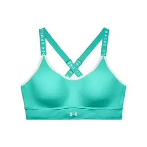 Women's Bra Under Armour Infinity Mid Hthr Cover-GRN L