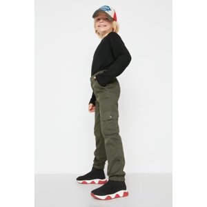Trendyol Khaki Cargo Pocket Boy's Woven Trousers