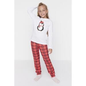 Trendyol Multicolored Girls' Knitted Family Combine Pajamas Set