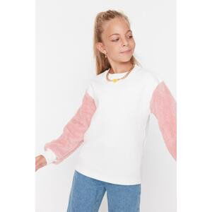 Trendyol Girls Ecru Fleece Knitted Thick Sweatshirt