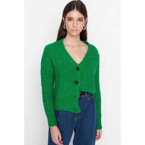 Trendyol Green Basic Soft Textured Knitwear Cardigan