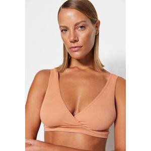 Trendyol Dark Skin Seamless/Seamless Bralet Knitted Bra