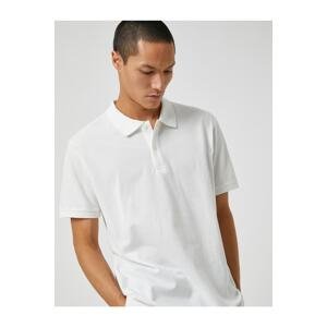 Koton Basic T-Shirt Polo Neck Buttoned Slim Fit