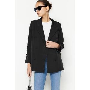 Trendyol Black Woven Lined Blazer Jacket