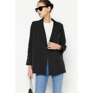Trendyol Black Woven Lined Blazer Jacket