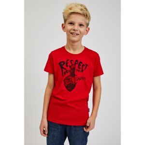 SAM 73 Červené chlapčenské tričko s potlačou SAM73 Scutum