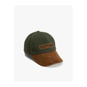 Koton Cap Hat Slogan Embroidered Color Blocked