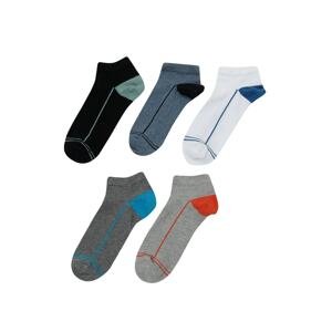 Polaris Color Way 5-pack Ptk-m 3fx Men's Multicolored 5-pack Booties Socks